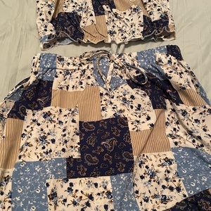 Women’s two piece sets, size medium.